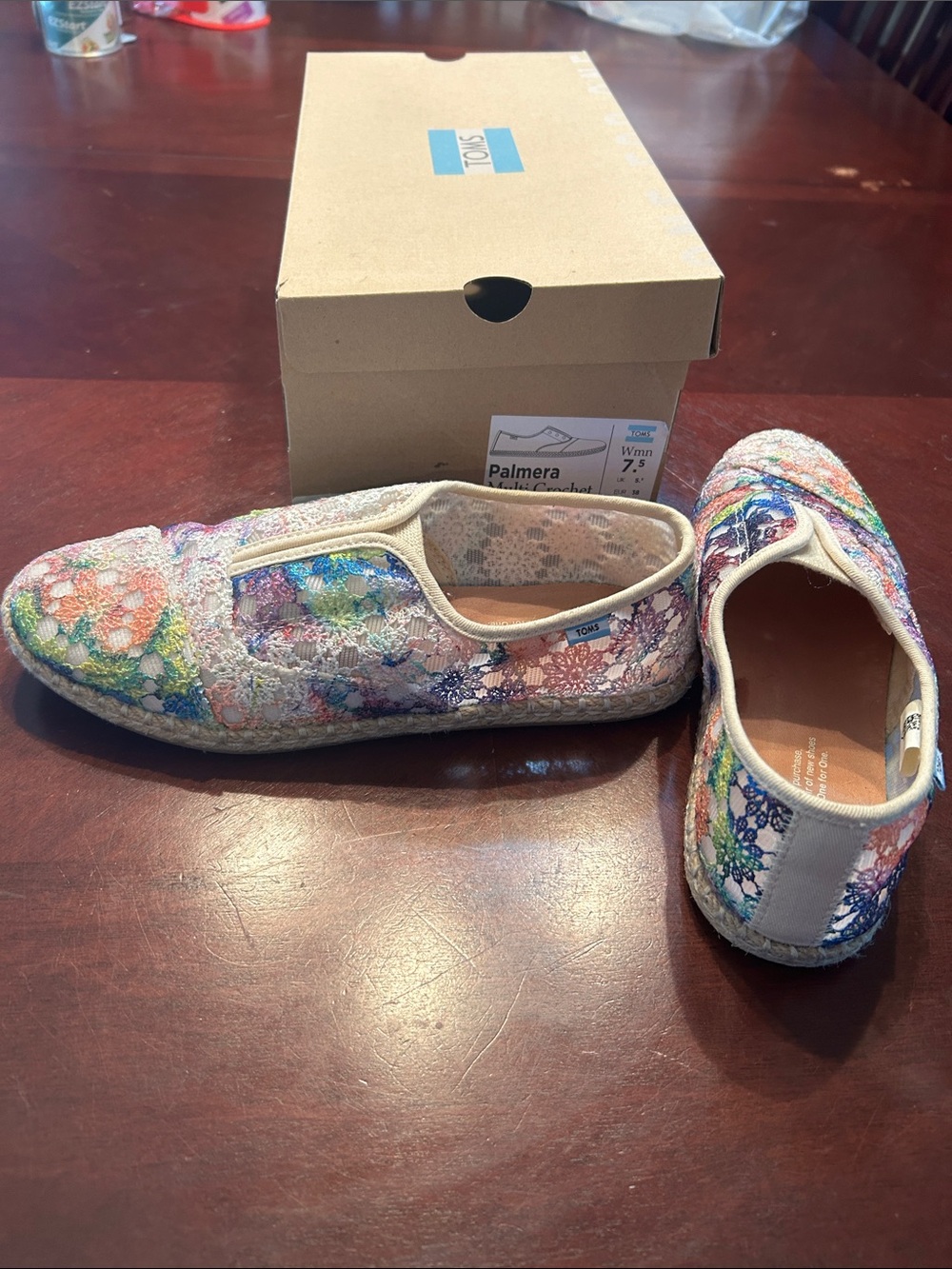 Toms Women’s floral slip-on shoes